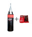 Lew Boxing Punching Bag Synt. Leather Filled + Gloves