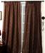 Deco Window Elegant Block Print Brown Door Curtain