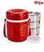 Priya Envy Red Tiffin Box With 3 Containers