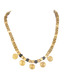 Craft & Culture Gypsy Golden & Black Coin Necklace