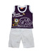 Little Kangaroos Purple T-Shirt & White Shorts