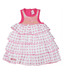 Little Kangaroos Pink Party Ruffle Frock For Kids