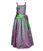 Kilkari Dark Pink & Green Long Dress For Kids