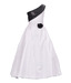 Kilkari Classy White & Black Long Dress For Kids