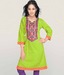 Aaneri Green Cotton Kurti