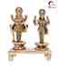 Home Sparkle Golden Brass Vishnu & Lakshmi Ji