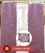 Dekor World Purple Curtain & Cushion Covers Combo- Set Of 4