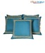 Dekor World Turquoise Blue Zari Work Cushion Cover Set