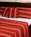 Elysia Cotton  Red Striped Bed Cover Set