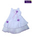 Isabelle Purple Flower Applique Taffeta For Kids