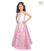 Kilkari Silver & Pink Foil Printed Lehanga Choli