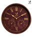 JAZ Brown Round Wall Clock