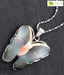 Opaleena Cute Mother Of Pearl Butterfly Chain Pendant