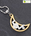 Opaleena Love Crescent Moon Chain Pendant