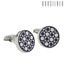 Orosilber Embossed Enamel Cufflinks