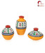 Home Sparkle Yellow Terracotta Pot Set - 3 Pcs