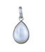 Indian Silver Oval Pearl Pendant