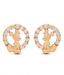 Sia Disney Dazzling Golden Plated Mickey Mouse Studs
