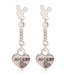 Sia Disney Hanging Mickey Heart Earrings