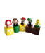 New Super Mario Bros mini figures bundle (a set of Five ~1 figures: Mario Goomba Luigi Koopa Troopa and Mushroom; Each comes with a ~1" mounting block) (Japanese Imported)