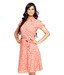 Mishka Charismatic Coral Orange Printed Dress