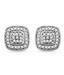Mi Pearls Square Shape Glittery Diamond & Gold Earrings