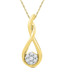 Mi Pearls Alluring Diamond Studded Gold Pendant