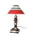 ExclusiveLane 20 Inch dhokra and Warli Wooden Lamp- Brown