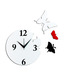 Panache White Butterfly Wall Clock