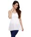 Jiwan White Cotton Spaghetti Top