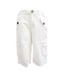 Beebay White Asymetric Knee Pocket Boys Capri For Kids For Kids