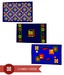 FabLooms Blue Designer Doormat Combo- Set Of 3