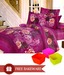 Velum Double Bed Sheet with 2 Pillow Covers-(Free-18 Pcs Chocolate Mould)