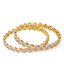 Ada Leaf Pattern Pair Of CZ Bangles