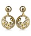 Kshitij Jewels Golden Paisley Perfect AD Earrings