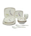 Polo Off-white Dinner Set - 24 Pcs