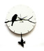 Panache Birds With Pendulum Wall Clock