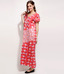 Zesty Coral Red Printed Viscose Nighty