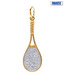 Facetz Designer Tennis Racket Diamond & Silver Charm Pendant