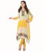 Prafful Cream-Yellow Embroidered Unstitched Suit With Dupatta