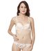 Kunchals Cream Printed Underwired Bra & Panty Set