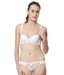 Kunchals White Printed Underwired Bra & Panty Set
