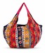 Frolic Red & Blue Abstract Handbag