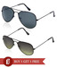 Gansta Ravishing Aviator Sunglasses - Buy 1 Get 1 Free