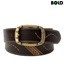Bold Dark Brown Contrast Stitched Luxuriant Belt