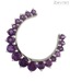 Zevrat Half Hoop Shaped Amethyst Pendant