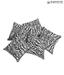Swayam Black & White Zebra Print Cushion Cover Set