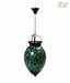 Treasure Hunt  Green Mosaic Oval Shape Hanging Lamp