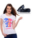 Yepme Chic-Skull White T-Shirt & Sunglasses Combo