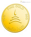 Infinium 24kt 1g 995 Purity BIS Hallmarked Flower Gold Coin